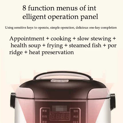 12V 24V Mini Rice Cooker Car Truck Soup Porridge Cooking Machine Food Steamer Heating Lunch Box Meal Heater Warmer 1L / 2L