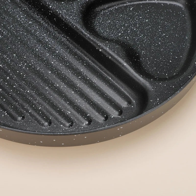 Mai Fan Shi Non stick Bottom Frying Pan for Home Kitchen Eggs Burger Breakfast Frying Pan Flat Frying Pan