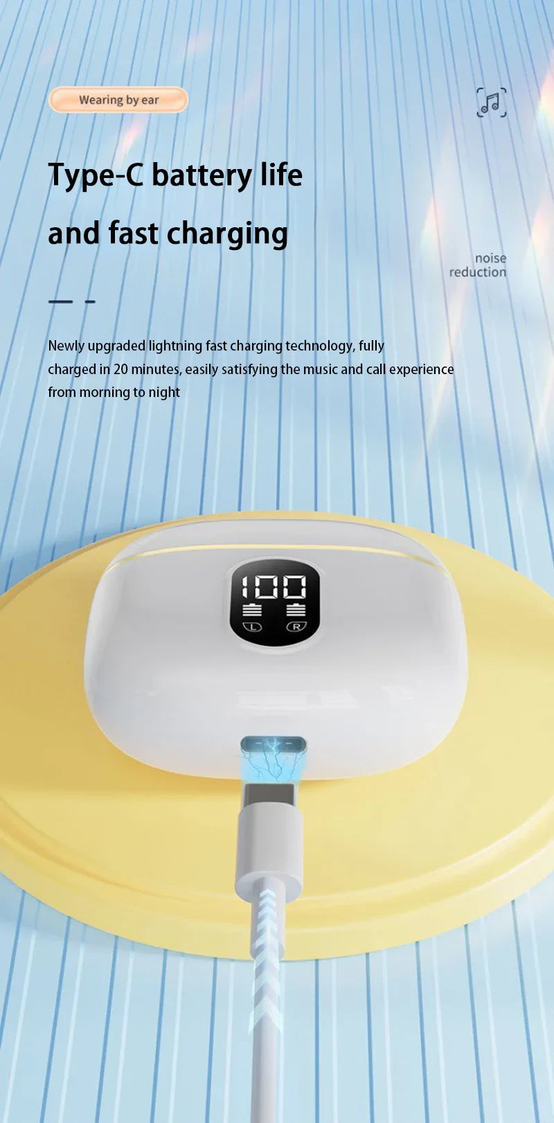 Bluetooth Headset 2025 New Smart Wireless Noise Cancelling High Quality In-Ear