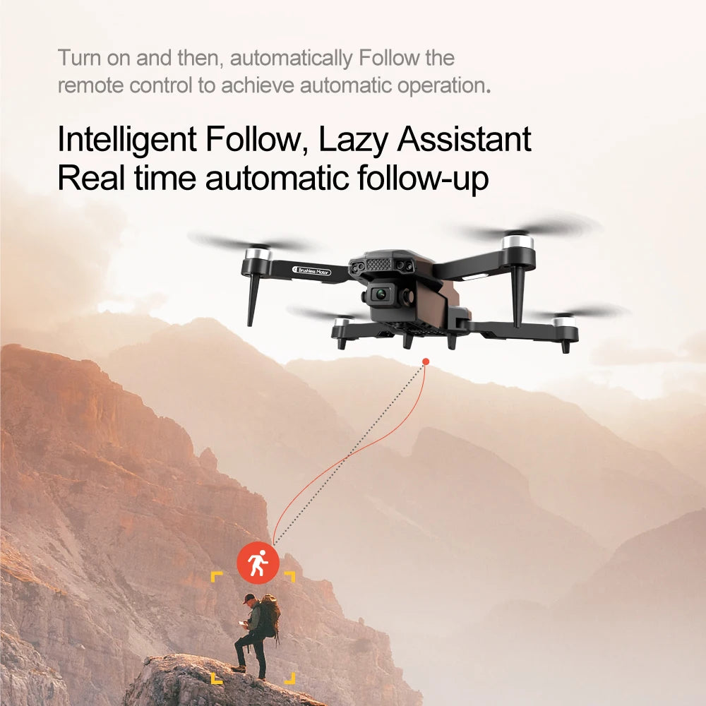 New F198 Drone Professional Dual Camera With 1080P WIFI FPV HD Aerial Photography Wide Angle Brushless RC Foldable Quadcopter