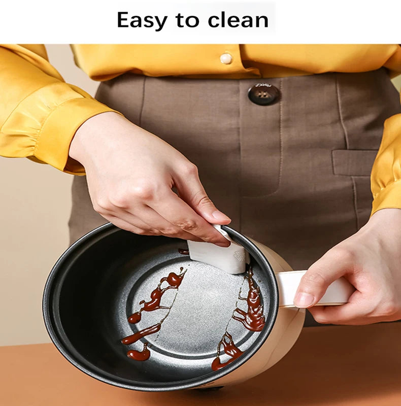 Multifunction Electric Cooking Heating Pan Electric Cooking Pot Machine Single/Double Layer Steamed Eggs Pan Non-stick Pan