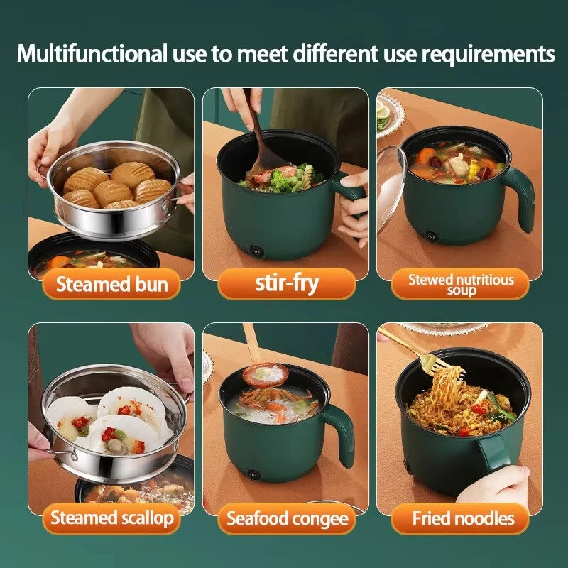 Capacity Mini Home Cooking Pot Multifunctional Rice Cooker Non Stick Pan Safety Material Potable Stockpot Utility Electrice
