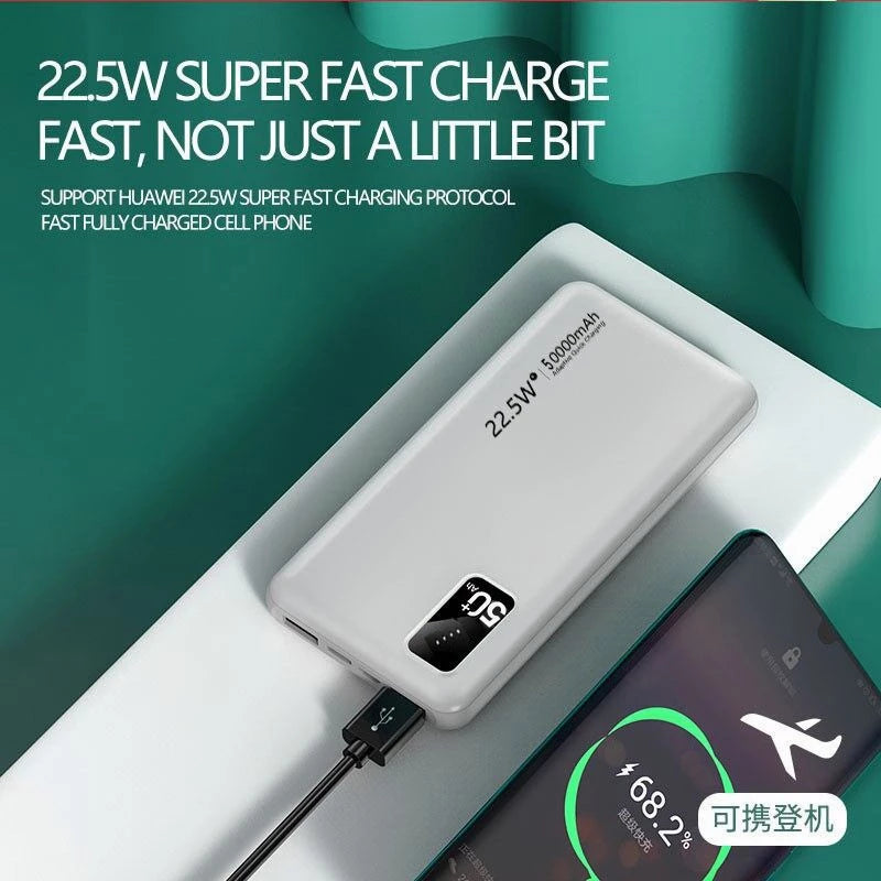 Y65 50000mAh Power Bank Dual USB Slim powerbank fast charging Portable Power Bank for huawei