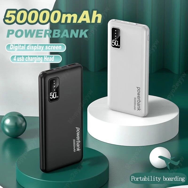 Y65 50000mAh Power Bank Dual USB Slim powerbank fast charging Portable Power Bank for huawei